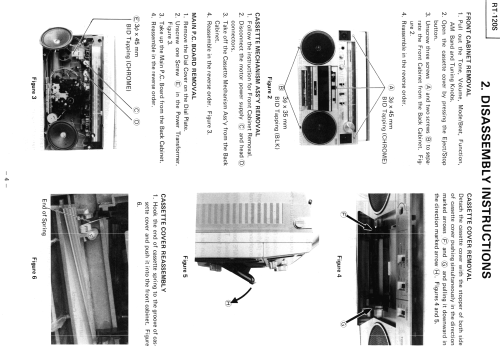 AM FM Stereo Radio Cassette Recorder RT-120S; Toshiba Corporation; (ID = 1770353) Radio
