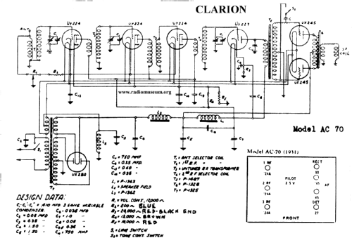 25-70 ; Clarion, Transformer (ID = 26753) Radio