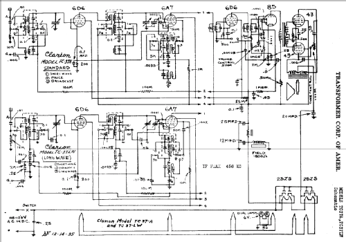 TC-37LW ; Clarion, Transformer (ID = 737932) Radio