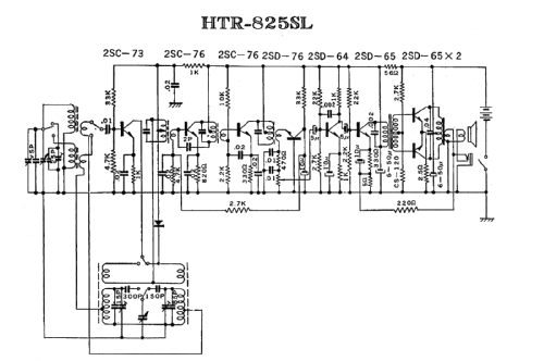 Midget MW/LW 2-Band Horizontal Portable Radio HTR-825SL; Transwave, (ID = 1566351) Radio