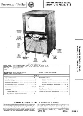 64R50-2; Trav-Ler Karenola (ID = 2960010) Television