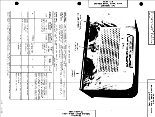 5008 Ch= 104 SD-9; Trav-Ler Karenola (ID = 512745) Radio