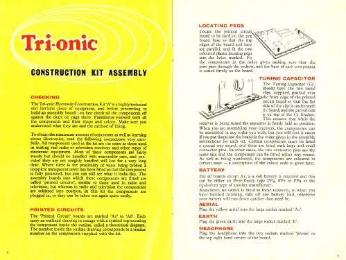 Tri-onic Electronic Construction Kits A; Tri-ang - Minimodels (ID = 2303355) Kit