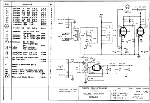 Extended Range Volume Indicator G4; Trimax Transformers (ID = 2011177) Diversos