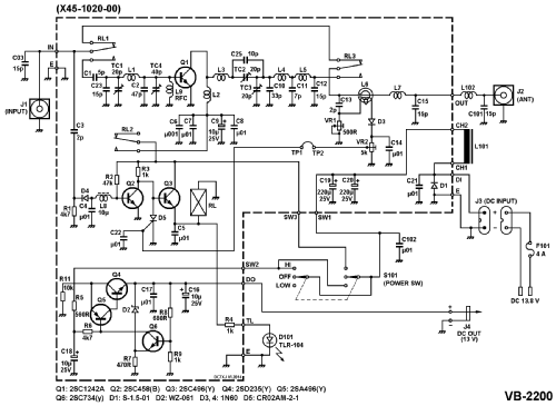 2 m FM Power Amplifier VB-2200; Kenwood, Trio- (ID = 1673547) Ampl. RF