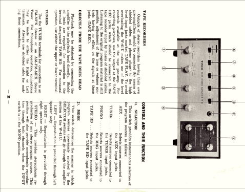 HiFi Stereo Amplifier W-41U; Kenwood, Trio- (ID = 2388209) Ampl/Mixer