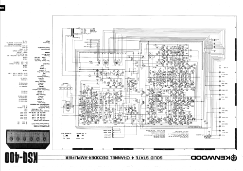 KSQ-400 4-channel decoder amp; Kenwood, Trio- (ID = 424769) Ampl/Mixer