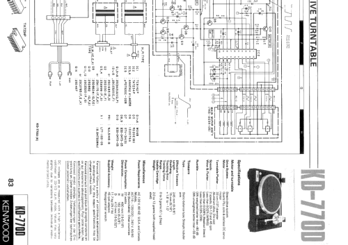 Quartz PLL Direct Drive Turntable KD-770D; Kenwood, Trio- (ID = 1622635) R-Player