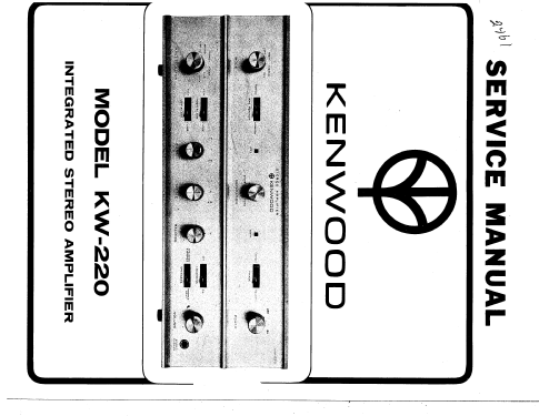 Stereo Amplifier KW-220; Kenwood, Trio- (ID = 1892052) Ampl/Mixer