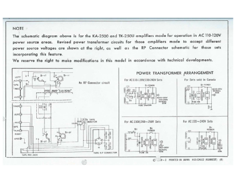 Solid State Stereo Amplifier TK-250; Kenwood, Trio- (ID = 1980451) Ampl/Mixer