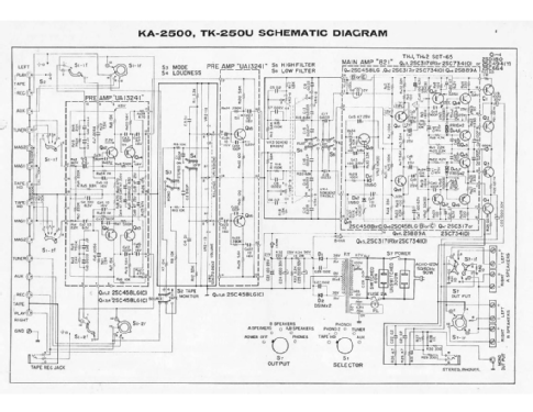 Solid State Stereo Amplifier TK-250; Kenwood, Trio- (ID = 1980452) Ampl/Mixer