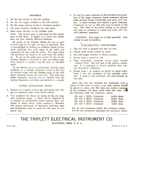 Tester 1502; Triplett Electrical (ID = 2949169) Equipment