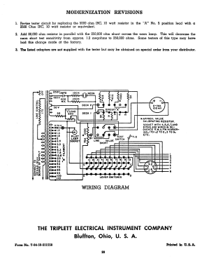 Tube Tester 3212; Triplett Electrical (ID = 2942252) Equipment