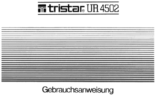 Radiowecker UR 4502; Tristar; Kaufhalle (ID = 2647412) Radio