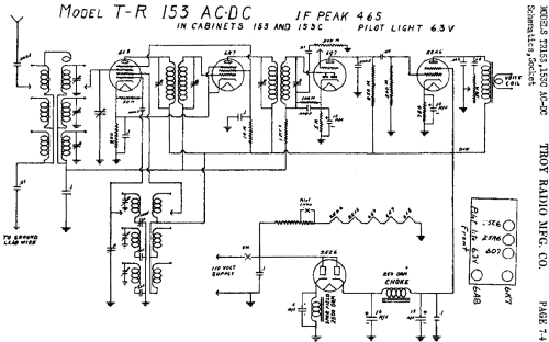 153C ACDC ; Troy Radio Mfg. Co. (ID = 465105) Radio