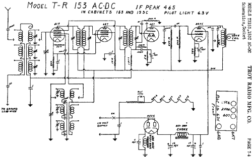 TR153 ACDC ; Troy Radio Mfg. Co. (ID = 465104) Radio
