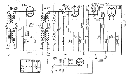 Eingangsspule für Mehrkreisgerät 430; Trumpf-Radio AG; (ID = 446179) mod-past25