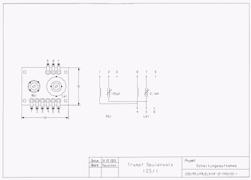 Trumpf-Spulensatz 105-1; Trumpf-Radio AG; (ID = 2923042) mod-past25