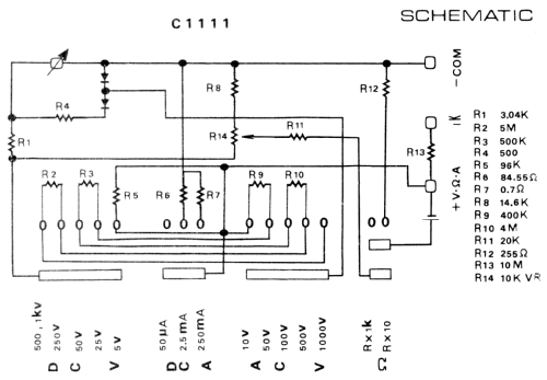 Multimeter C1111; TTC Quality (ID = 1282513) Ausrüstung