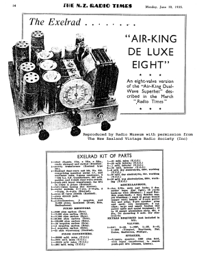 Exelrad Air King De Luxe Eight; Turnbull & Jones Ltd (ID = 2982516) Kit