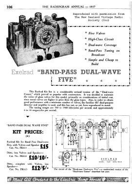 Exelrad Band-Pass Dual-Wave Five 5GX; Turnbull & Jones Ltd (ID = 2985220) Kit