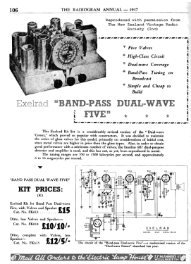 Exelrad Band-Pass Dual-Wave Five 5GX; Turnbull & Jones Ltd (ID = 2985220) Bausatz