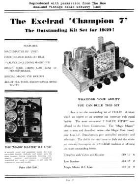 Exelrad Champion 7 ; Turnbull & Jones Ltd (ID = 2988272) Kit