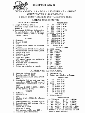 616K U445-6V; UCOA; Buenos Aires (ID = 2934726) Kit