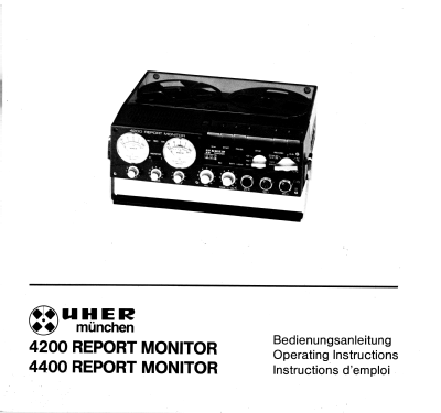 Report Monitor 4400; Uher Werke; München (ID = 2935915) R-Player