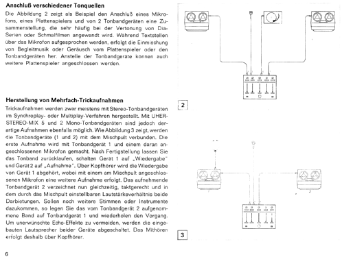 Stereo-Transistor-Mischpult Mix 5 A121; Uher Werke; München (ID = 1846932) Ampl/Mixer