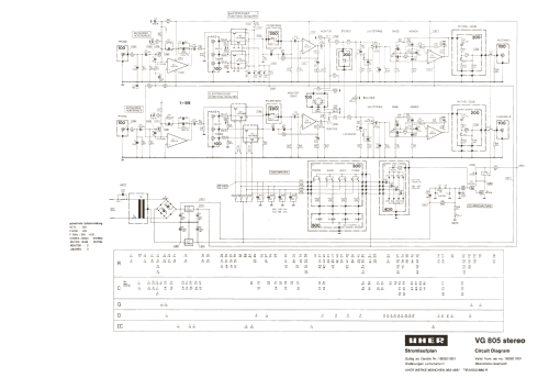 Stereo-Vorverstärker VG805; Uher Werke; München (ID = 2756379) Ampl/Mixer