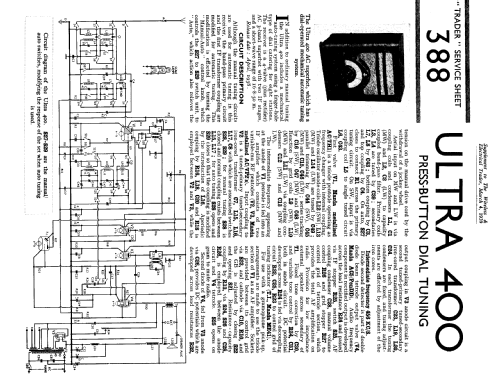 400 ; Ultra Electric Ltd.; (ID = 1879812) Radio