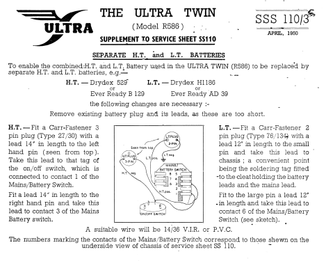 Twin R586; Ultra Electric Ltd.; (ID = 3083409) Radio