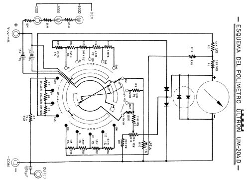 Vielfach-Meßinstrument UM-204D; Ultron-Elektronik (ID = 2498619) Ausrüstung