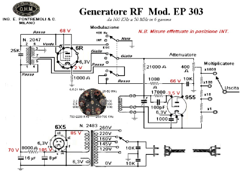 Generatore AM modulato EP303; Unaohm Start, Ohm, E (ID = 1031382) Equipment