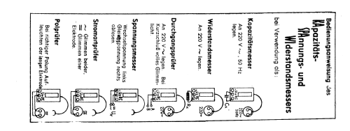 Glimmlampen-Messinstrument URC ; Schumann, Rudolf; wo (ID = 176164) Equipment