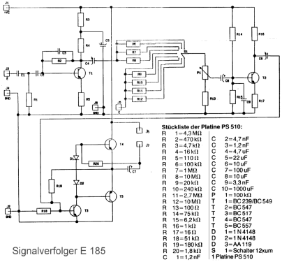Signalverfolger E185G; UNBEKANNTE FIRMA D / (ID = 172491) Equipment