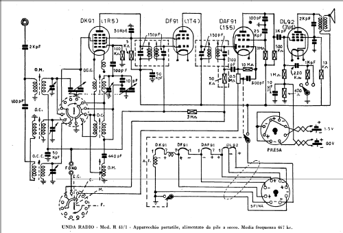 Triunda R43/1; Unda Radio; Como, (ID = 215982) Radio