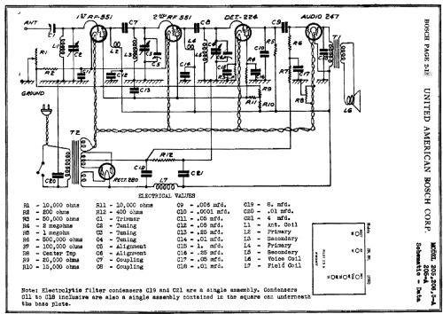 205 ; United American (ID = 474841) Radio