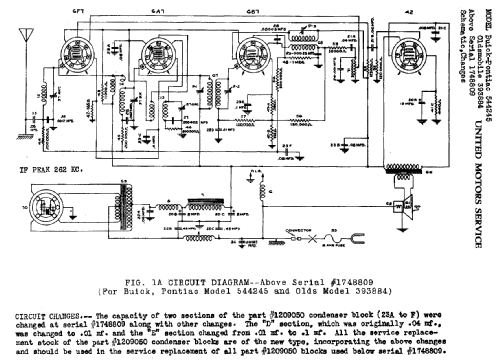 393884 Oldsmobile; United Motors (ID = 785166) Car Radio