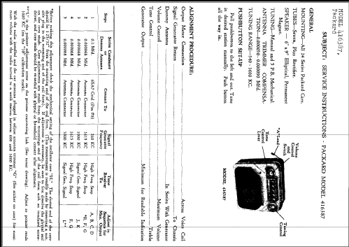 Packard 416387; United Motors (ID = 256018) Car Radio