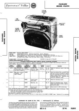 Packard 416394; United Motors (ID = 2957005) Car Radio