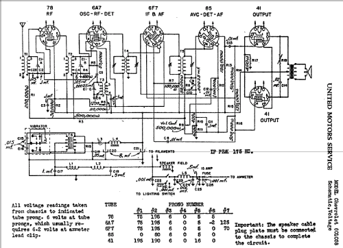 601038 Chevrolet; United Motors (ID = 787657) Car Radio