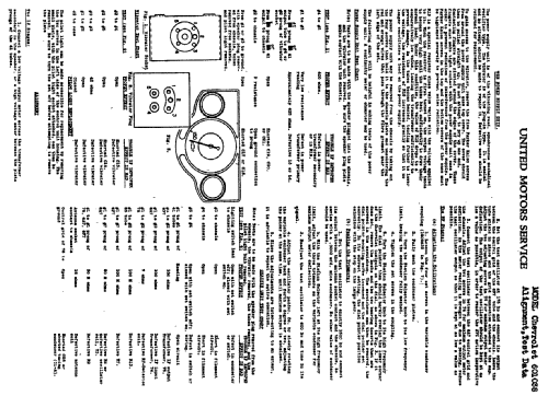 601038 Chevrolet; United Motors (ID = 787658) Car Radio