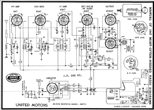 980733 Buick; United Motors (ID = 85574) Car Radio