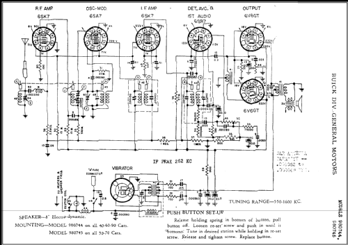 980745 Buick; United Motors (ID = 453246) Car Radio