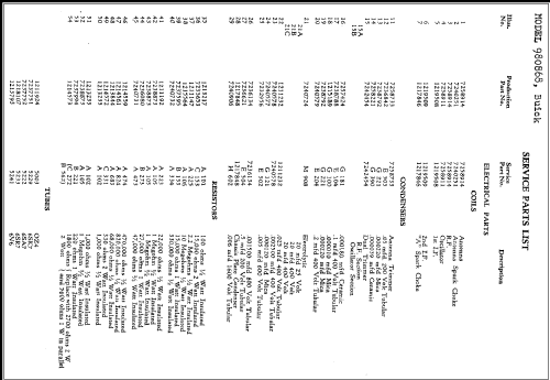 980868 Buick; United Motors (ID = 275920) Car Radio