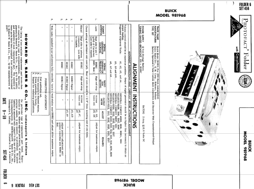 981968 Buick; United Motors (ID = 599828) Car Radio