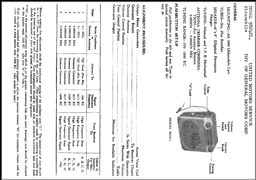 982421 Oldsmobile; United Motors (ID = 311698) Car Radio