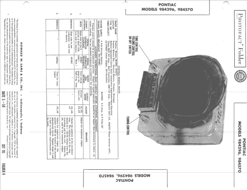 984570 Pontiac; United Motors (ID = 1666509) Car Radio